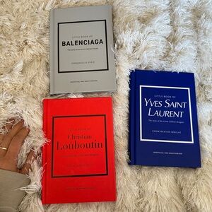 3 designer coffee table books